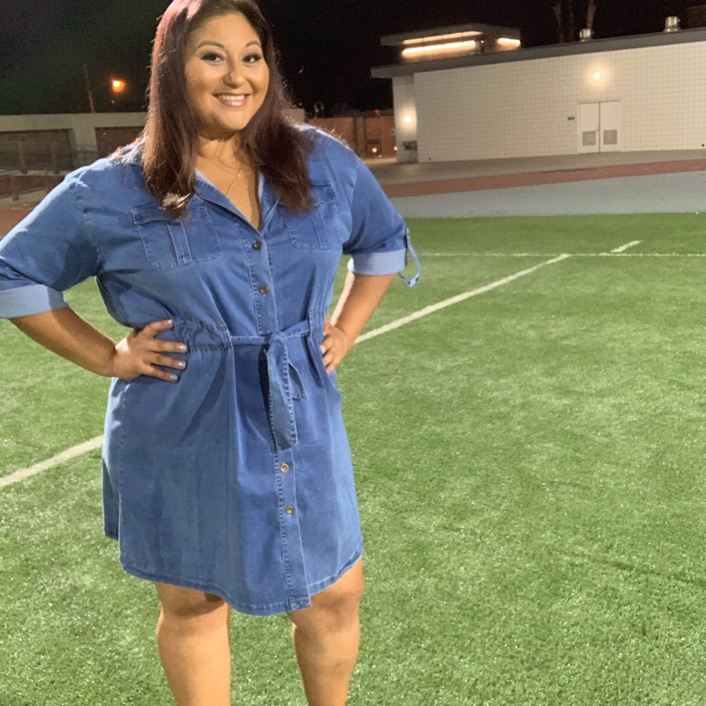 Fashion Nova Bring the Sass Denim Mini Dress